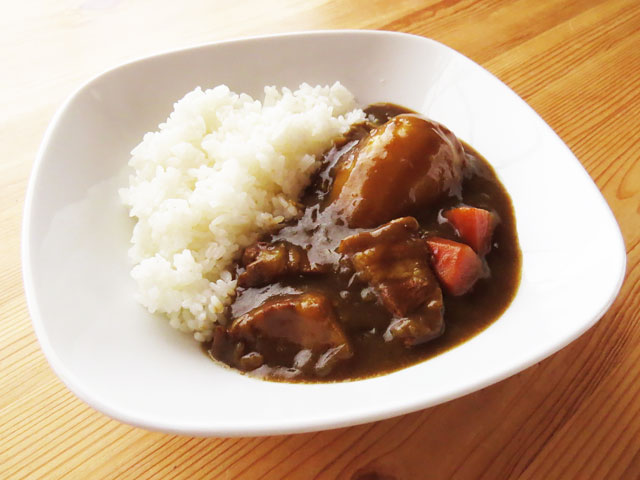 角煮の茹で汁で作ったカレーライス