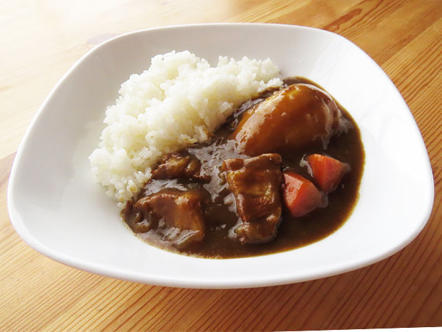 角煮の茹で汁で作ったカレーライス