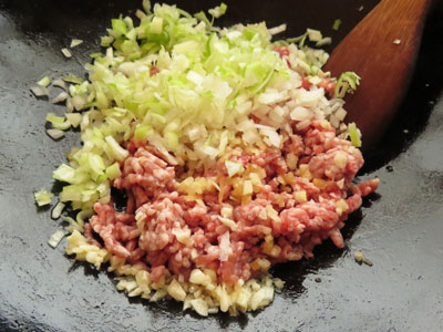 肉味噌の作り方-汁なし担々麺のレシピ/作り方