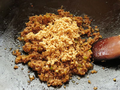 肉味噌の作り方-汁なし担々麺のレシピ/作り方