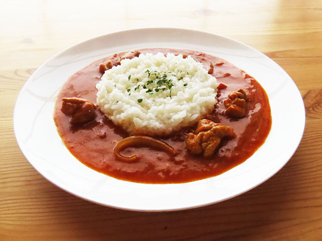 おいしいトマトチキンカレー