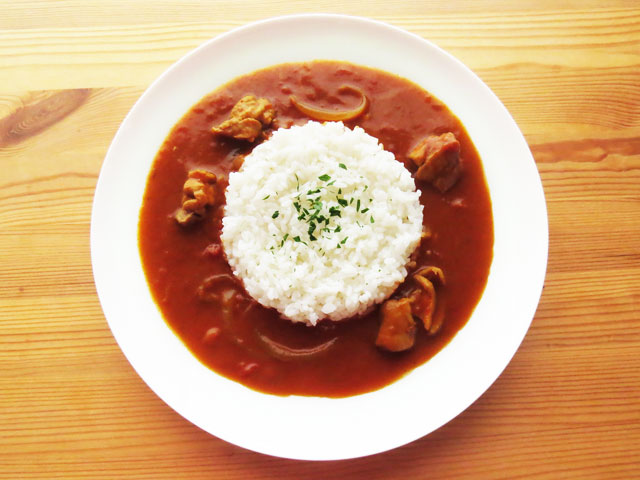 おいしいトマトチキンカレー