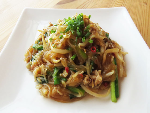 出来上がった麻婆春雨