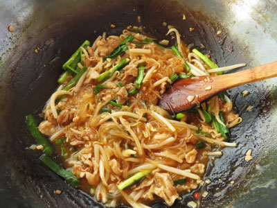 出来上がった麻婆春雨