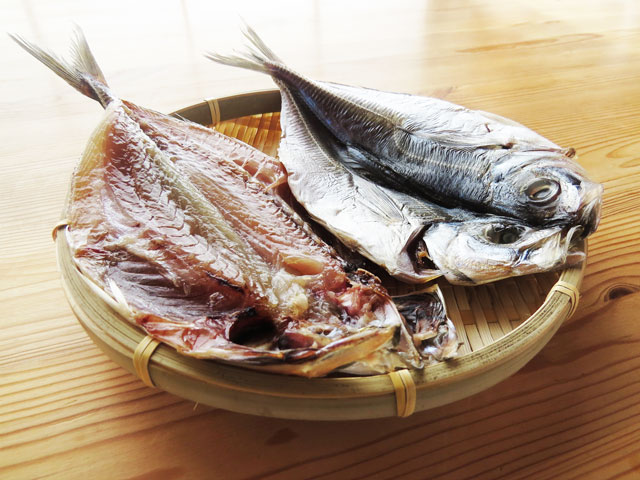 干物の作り方 鯵 アジ