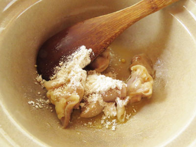 鶏肉を炒める-チキングラタンのレシピ/作り方