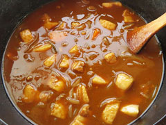 ひと晩寝かせたカレー