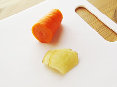 分量の目安、にんじんと生姜