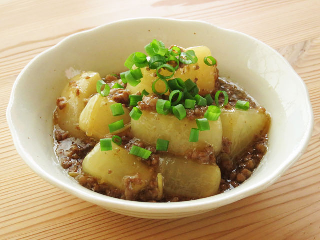 大根とひき肉のそぼろあんかけ