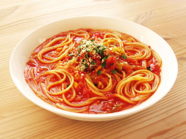 トマトのスープパスタ