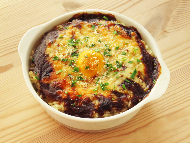 土鍋で作る焼きカレードリア